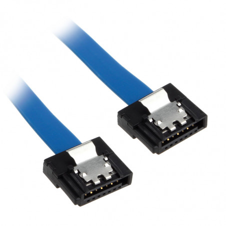Akasa compatible Proslim SATA 3 Kabel 50cm gerade - blue
