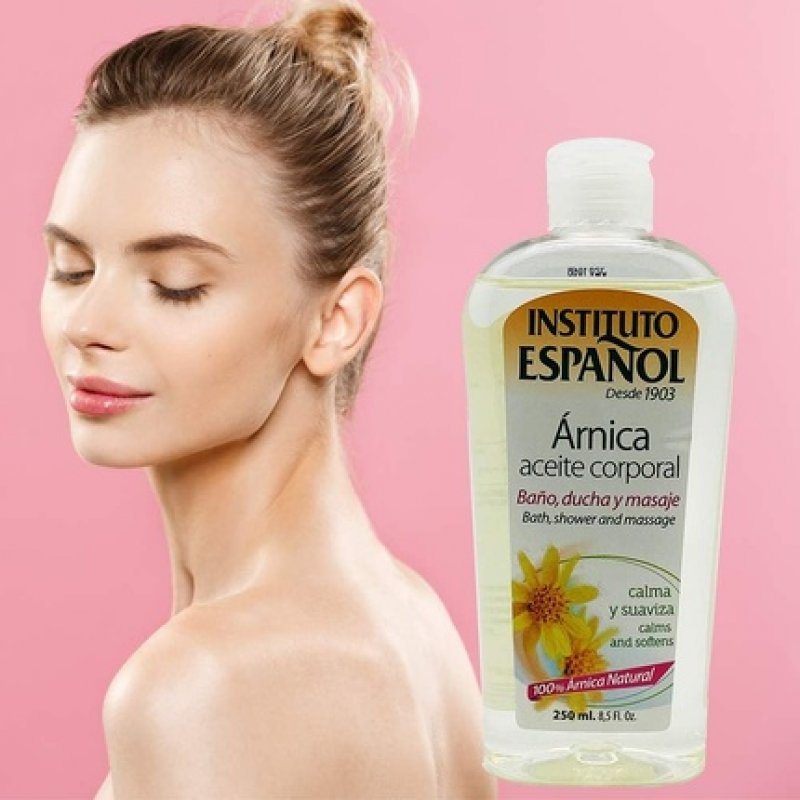 Instituto Español Arnica Body Oil Aches and Pain Relief Muscle Recovery and Therapy Aid 8.5 Fl.Oz 250ml