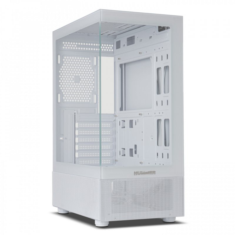 NOX NXHUMMERVSNWH unité centrale Midi Tower Blanc