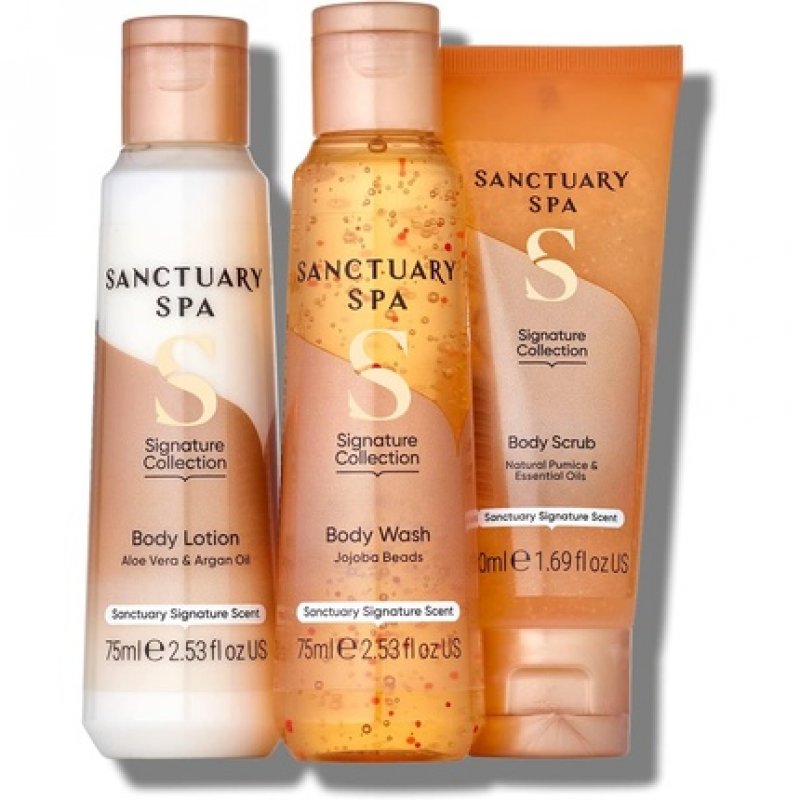Sanctuary Spa Me Time Minis 200ml Vegan Beauty Gift for Women