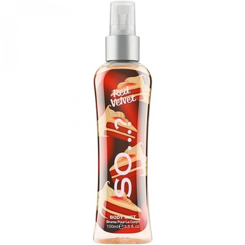 So...? Women's Red Velvet Body Mist Fragrance Spray 100ml