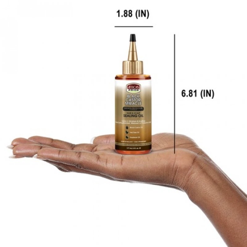 African Pride Black Castor Miracle Hair & Scalp Sealing Oil 6oz