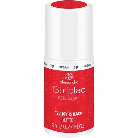 alessandro Striplac Peel or Soak Vegan Joy Is Back LED Nail Polish in Pink Red 8ml