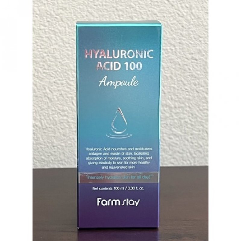 New Farm Stay Hyaluronic Acid 100 Ampoule Intense Skin Hydration Korean Skincare