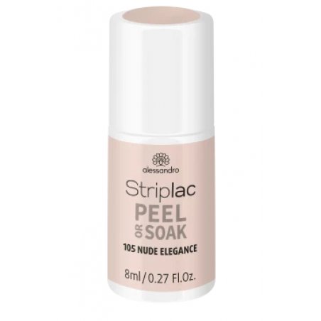 alessandro Striplac Peel or Soak Nude Elegance vernis à ongles avec gel 8 ml Nu