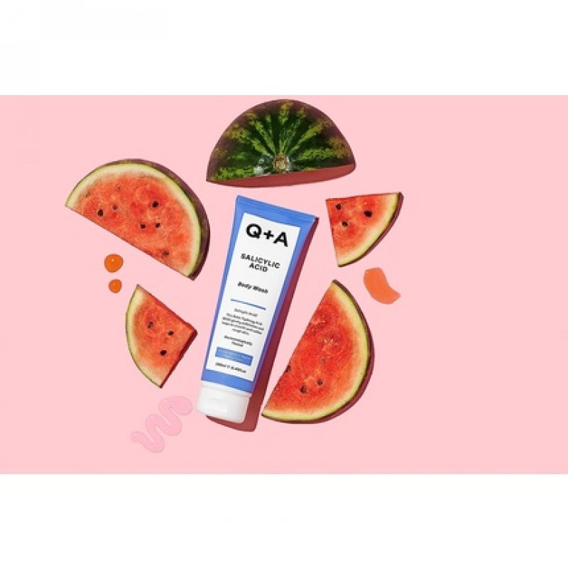 Q A Salicylic Acid Body Wash for Invigorating Body Care with Green Tea Extract 250ml