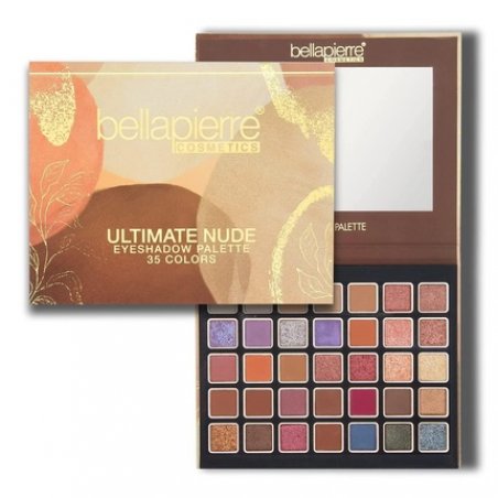 Bellapierre Ultimate Nude Eyeshadow Palette 35 Shades in Matte, Satin, Shimmer, and Foil Finishes Non-Toxic and Paraben