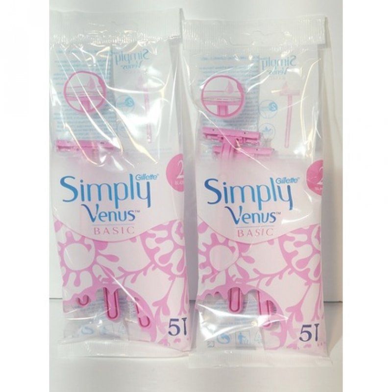 Gillette Simply Venus Simply Smooth MoistureRich Strip Disposables 10 Razors