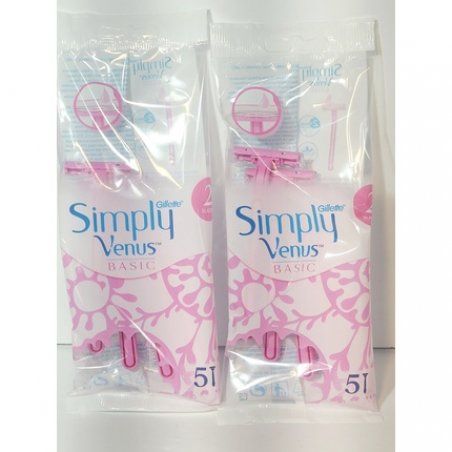 Gillette Simply Venus Simply Smooth MoistureRich Strip Disposables 10 Razors