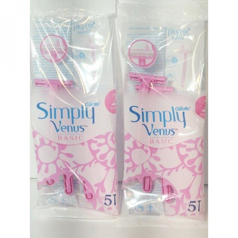 Gillette Simply Venus Simply Smooth MoistureRich Strip Disposables 10 Razors