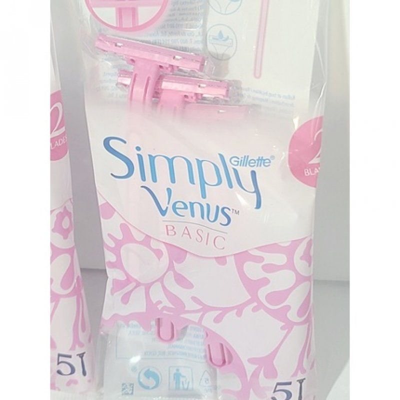 Gillette Simply Venus Simply Smooth MoistureRich Strip Disposables 10 Razors