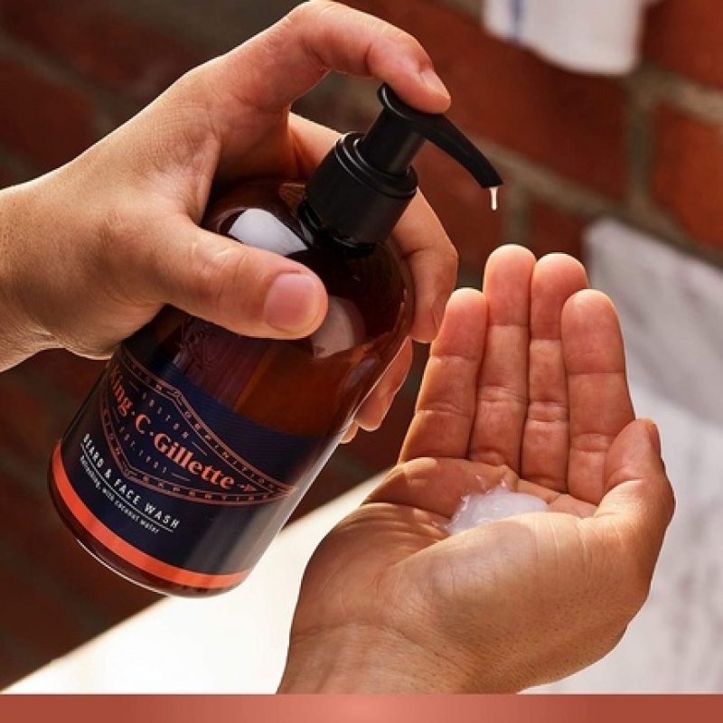 King C. Gillette Beard and Face Cleanser for Men 350ml