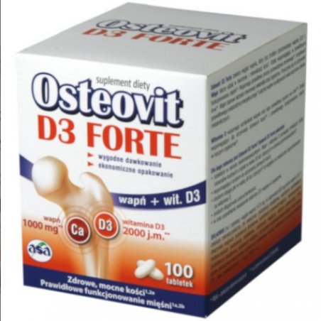 Osteovit D3 Forte 100 Tablets Healthy Bones Joints Calcium Vit.D3