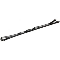 Sabrina Ball Pointed Hair Grips Waved Black 59mm