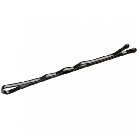 Sabrina Ball Pointed Hair Grips Waved Black 59mm