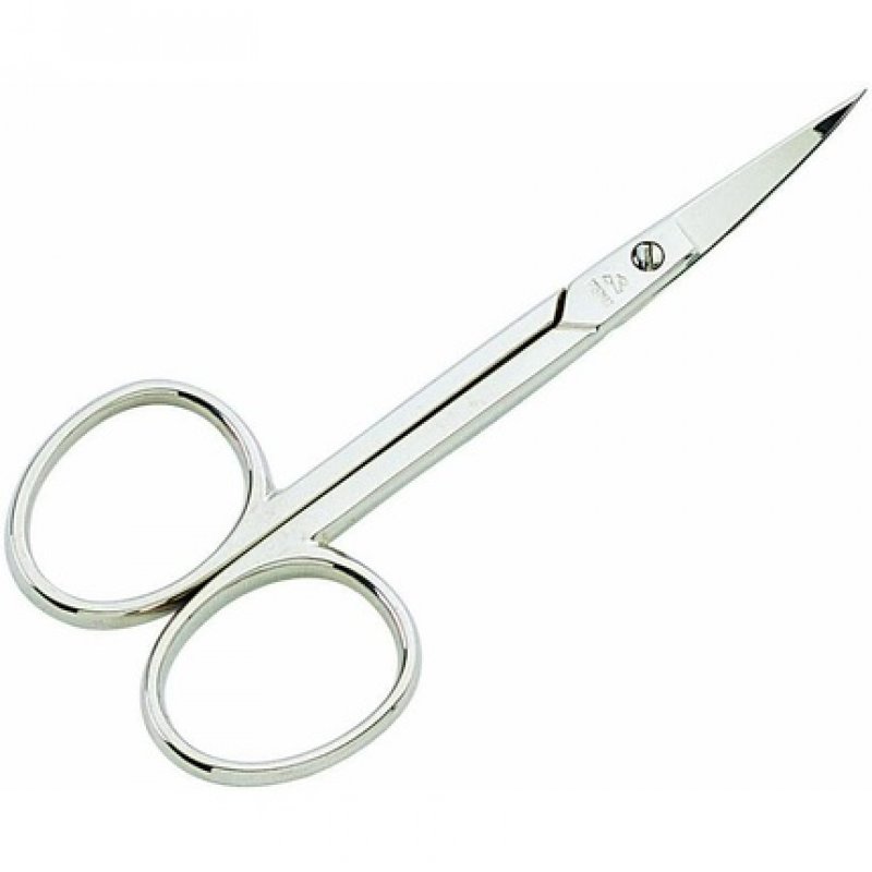 Classica Traditional Carbon Steel, Nickel-Plated, Straight Nail Scissors