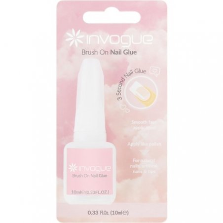Invogue Brush on Nail Glue 10ml
