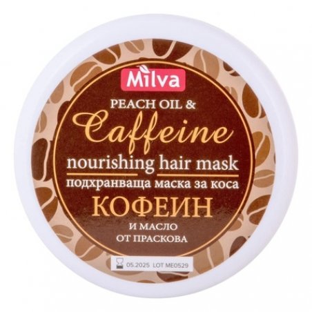 Nourishing Hair Mask with Peach Oil and Caffeine