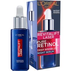 L'Oreal Paris Pure Retinol Night Serum Revitalift Laser Face Serum Deep Anti-Wrinkle Night Serum For Face 30ml