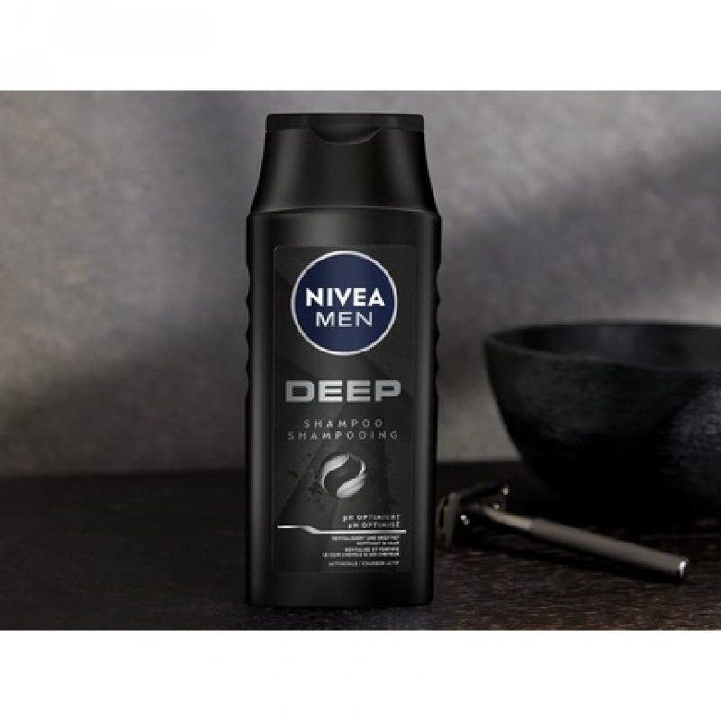 NIVEA MEN Deep Shampoo with Activated Charcoal 250ml