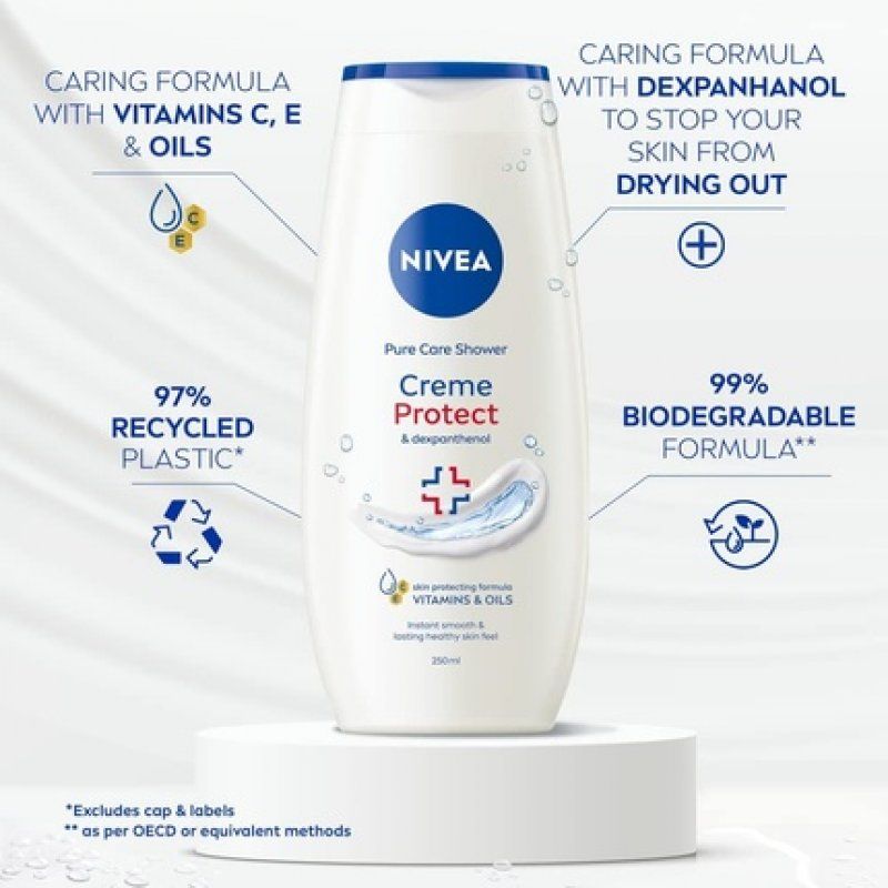 NIVEA Creme Protect Shower Cream Gel 250ml