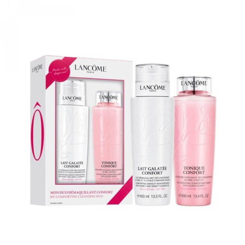 Lancome Duo Confort Gift Set: 400ml Galatée Confort Cleansing Milk 400ml Tonique Confort Hydrating Toner