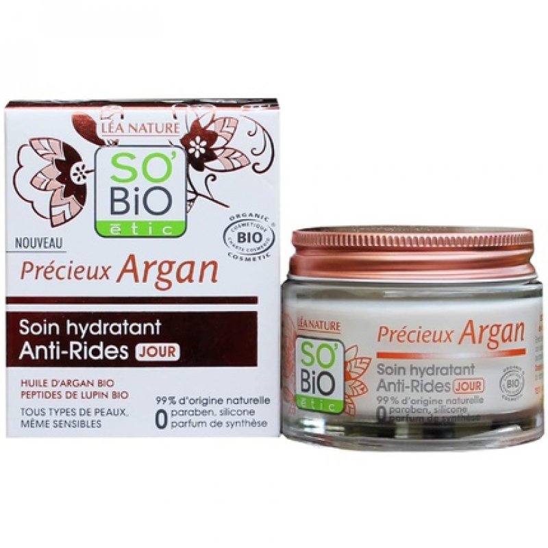 SO'BiO étic Precious Argan Cosmos Organic Anti-Wrinkle Moisturizing Day Cream 50ml