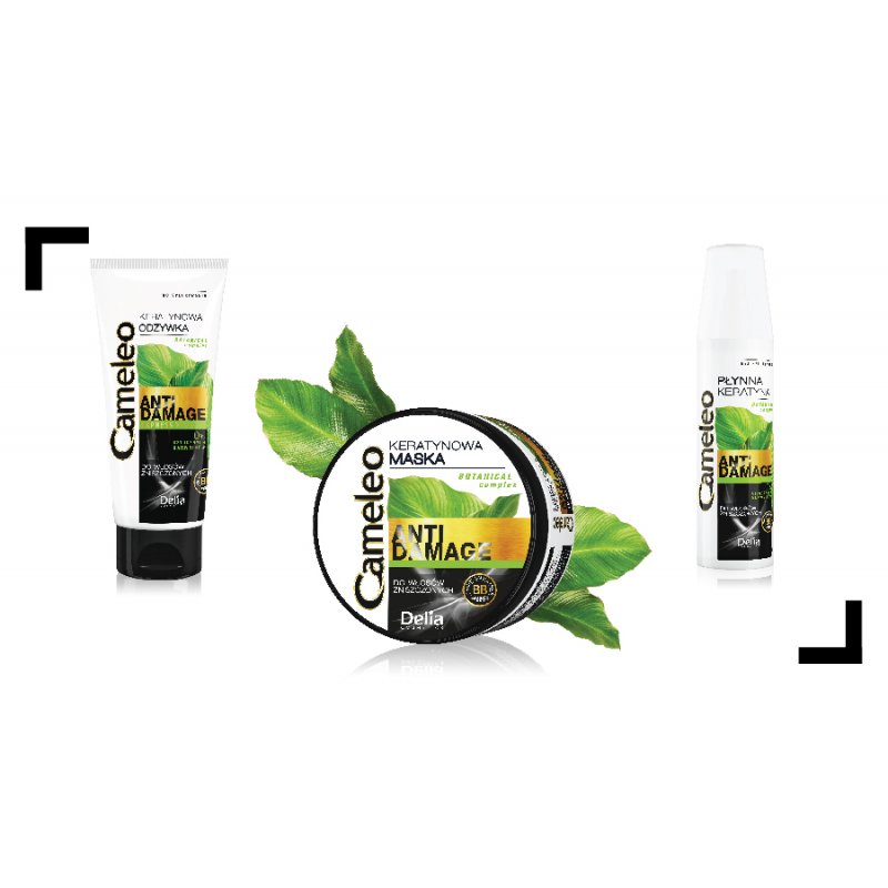 Cameleo Keratin Conditioner Repair Treatment with Keratin and Argan Oil for Damaged Dry Brittle Hair Thermo Protect