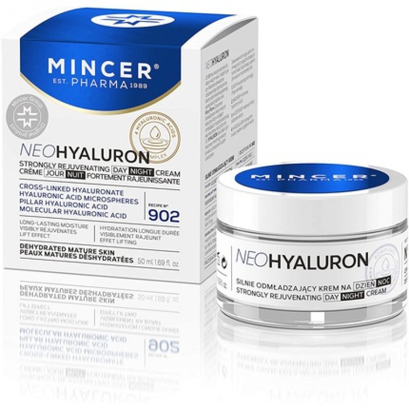 Mincer Pharma Neo Hyaluronic Highly Rejuvenating Moisturising Day and Night Face Cream with Hyaluronic Acid 50ml