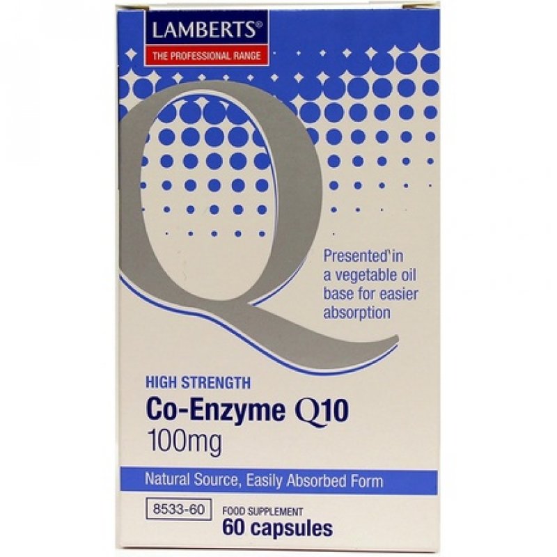 Lamberts Co-Enzyme Q10 100mg 60 Capsules