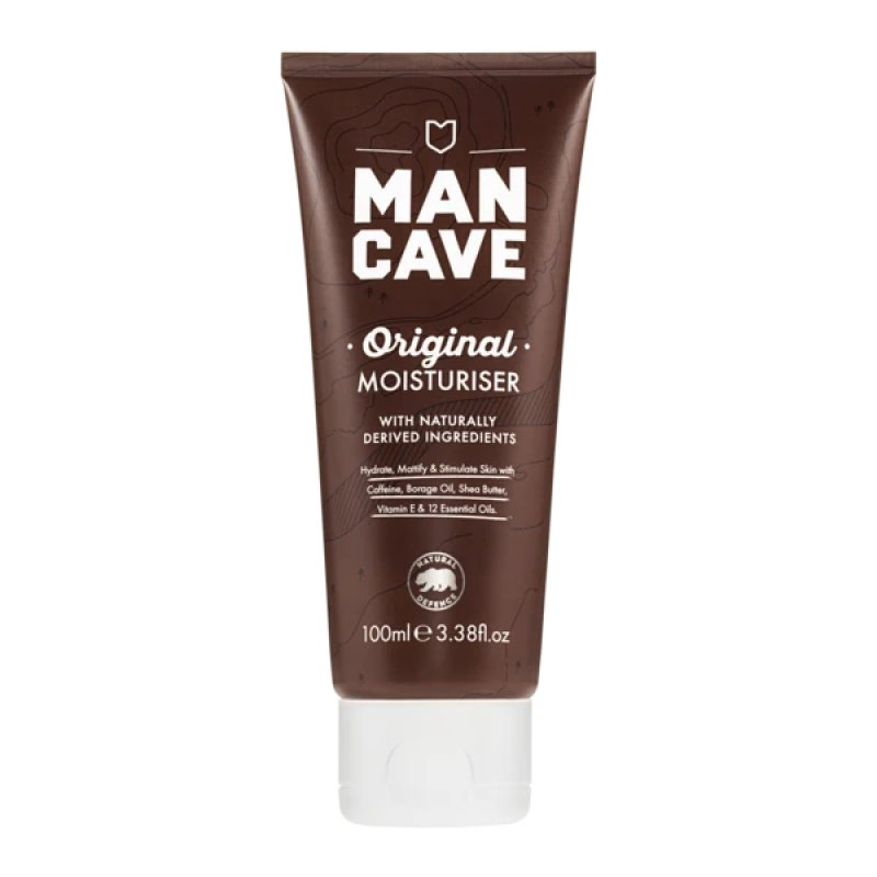 Natural Caffeine Moisturiser with UV Absorbers 100ml for Men - Vegan Friendly
