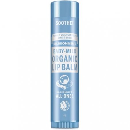 Dr Bronner's Baby Mild Lip Balm with Organic Oils and No Synthetic Ingredients 4g