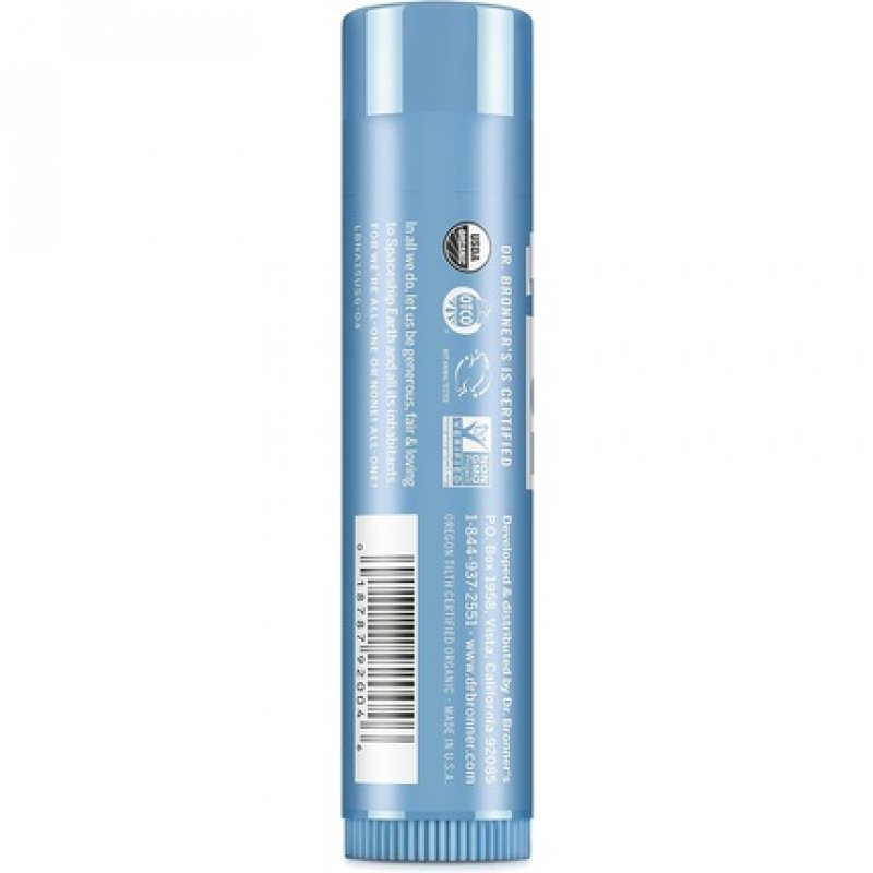 Dr Bronner's Baby Mild Lip Balm with Organic Oils and No Synthetic Ingredients 4g