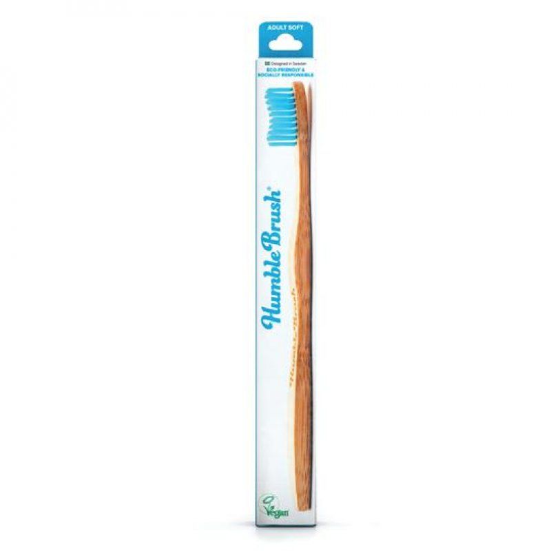 The Humble Co. 16460 brosse à dents Bleu, Bois Adulte