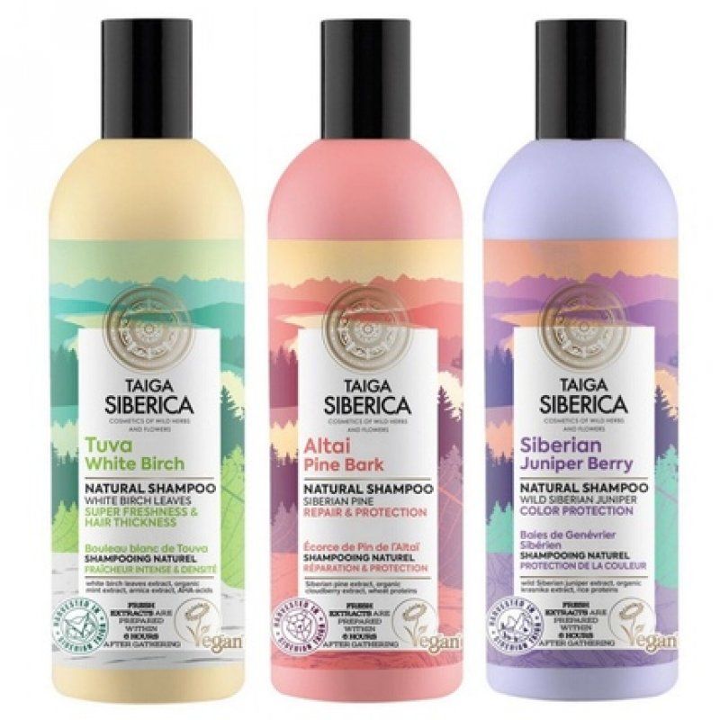 Taiga Siberica Tuva White Birch, Altai Pine Bark, and Siberian Juniper Berry Shampoo