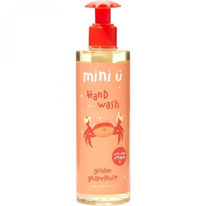 Mini U Golden Grapefruit Hand Wash for Kids and Children Made from Naturally Derived Ingredients - Made in UK