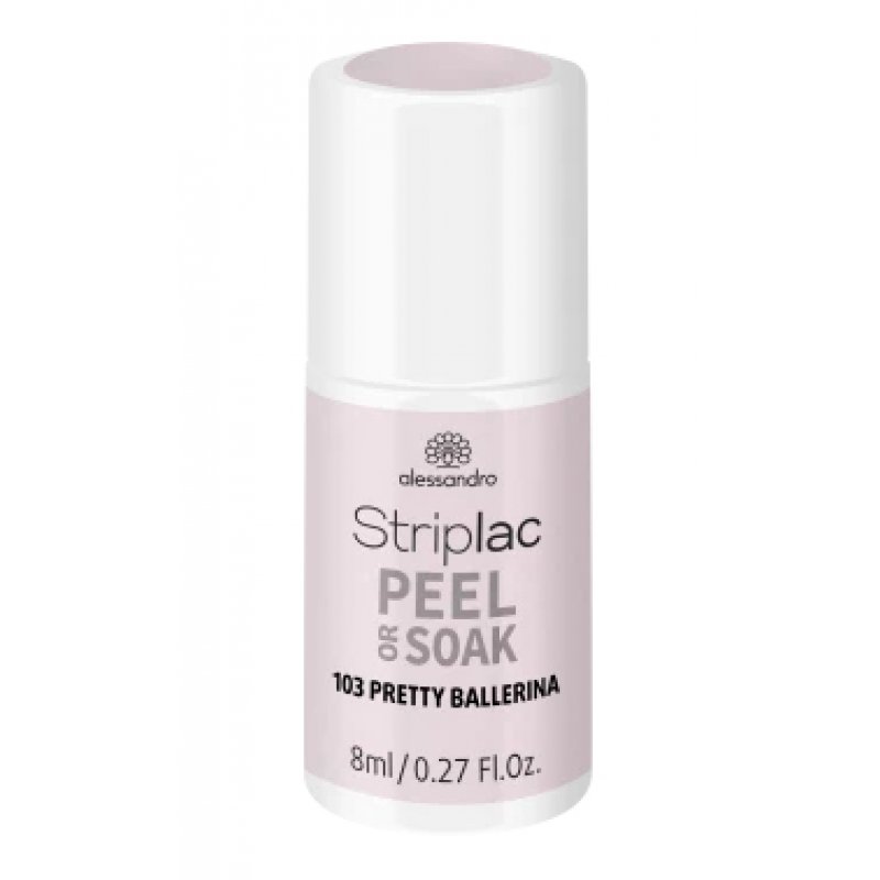 alessandro Striplac Peel or Soak Pretty Ballerina vernis à ongles avec gel 8 ml Rose