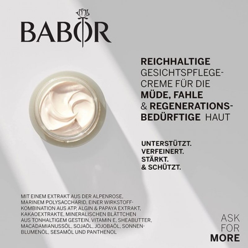 BABOR SKINOVAGE Vitalizing Cream Rich Face Cream for Tired and Dull Skin - Market Launch 2022