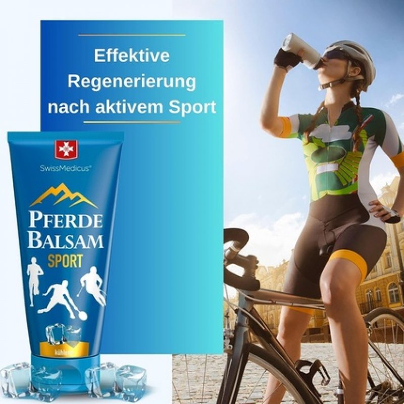 SwissMedicus Horse Balm Massage Gel Effective after Active Sports Herbal Balm made from 25 Herbs with Magnesium Complex
