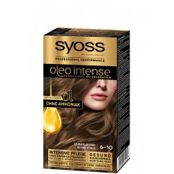 SYOSS Oleo Intense Permanent Oil Colouration 6-10 Dark Blonde with Nourishing Oil and Ammonia 115ml