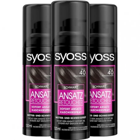 Syoss Roots Retoucher Concealer Spray Black Level 1 120ml
