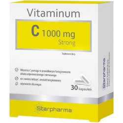 Starpharma Vitamin C 1000mg Strong Supports the Immune and Nervous System Dietary Supplement 30 Capsules