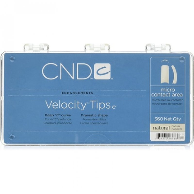 Creative Nail Tips Velocity False Nails Natural - 360 Count
