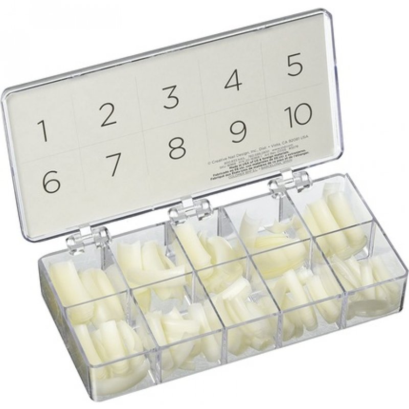 Creative Nail Tips Velocity False Nails Natural - 360 Count
