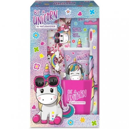 Kid Cof Unicorn Toothbrush and Toothpaste Set with Pencil Case