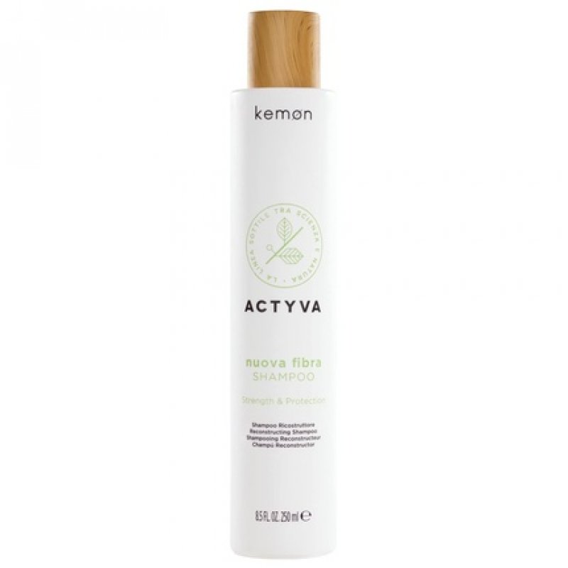 Kemon Actyva Nuova Fibra Shampoo Velian Strengthening Shampoo for Damaged Hair 250ml