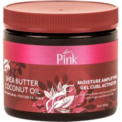 Luster's Pink Shea Butter Coconut Oil Moisturizing Amplifying Gel Curl Activator 16oz