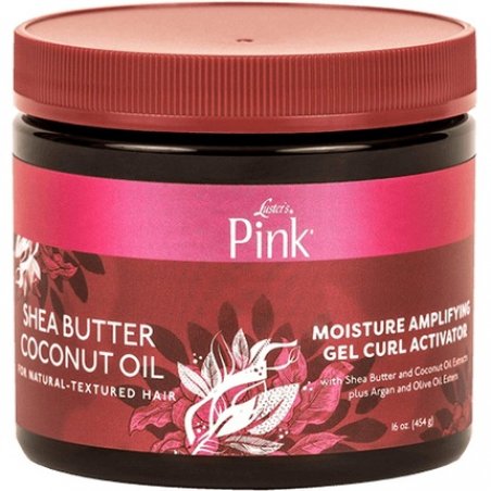Luster's Pink Shea Butter Coconut Oil Moisturizing Amplifying Gel Curl Activator 16oz