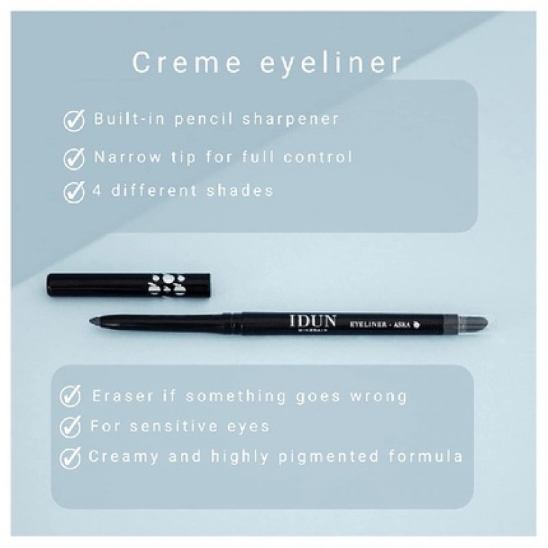 IDUN Minerals Cream Eyeliner Lava Black