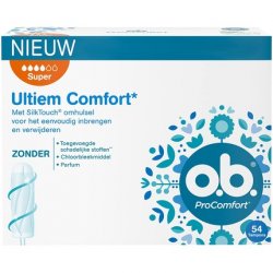 o.b. ProComfort Super Tampons with Dynamic Fit Technology and SilkTouch Surface 54 Count